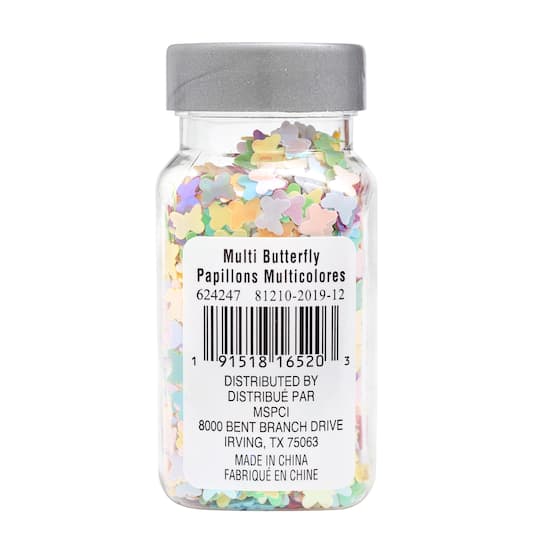12 Pack: Multi Butterfly Specialty Polyester Glitter by Recollections™